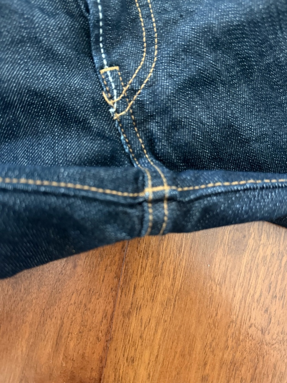 Levi's 501 Original Fit Jeans Clean Rigid Blue Indigo Petite Crop - Picture 8 of 13